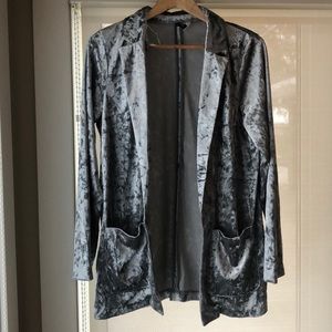 H&M Crushed Velvet Blazer